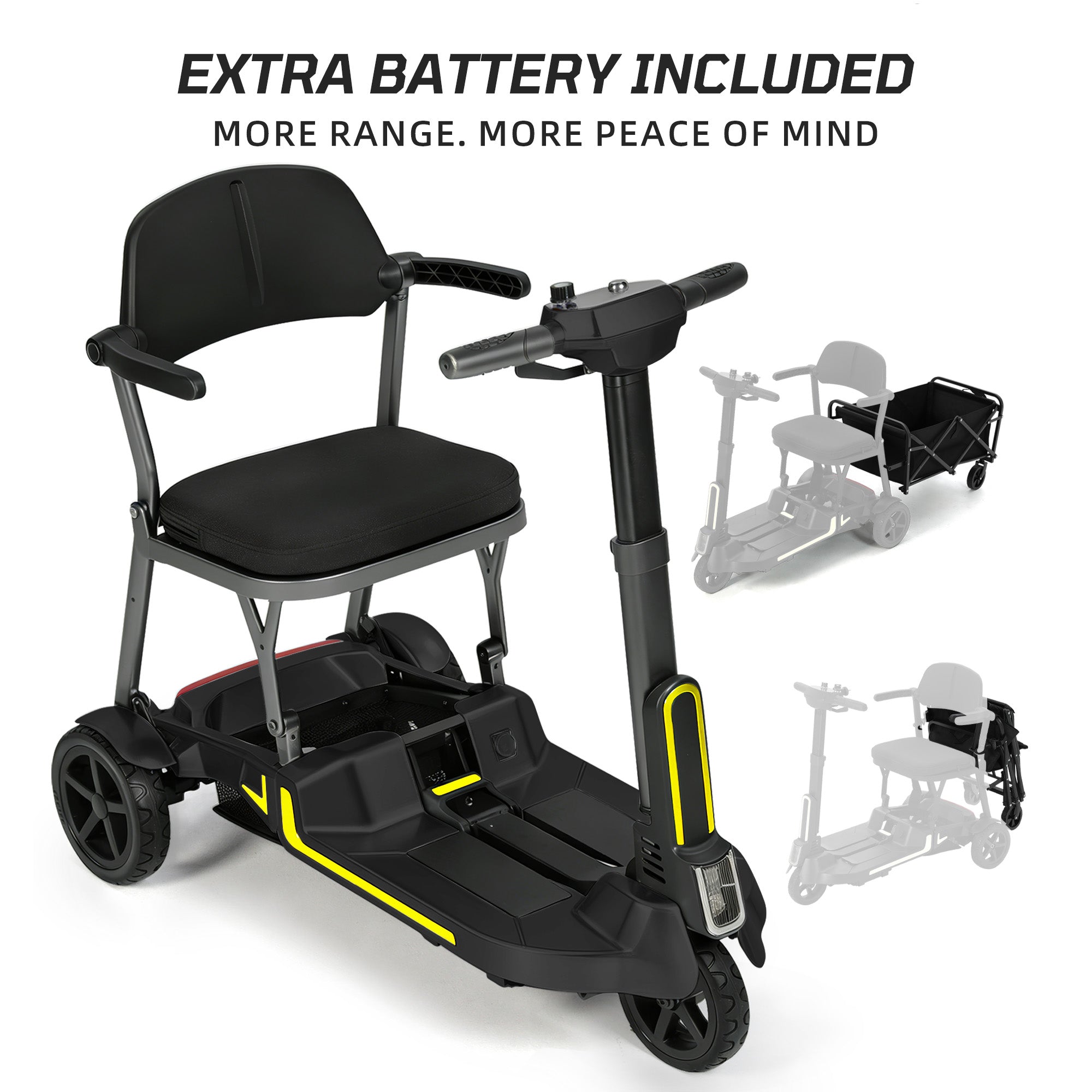 Mbxcooter M3F Ultra-Lightweight Foldable Scooter | 33" Turning Radius