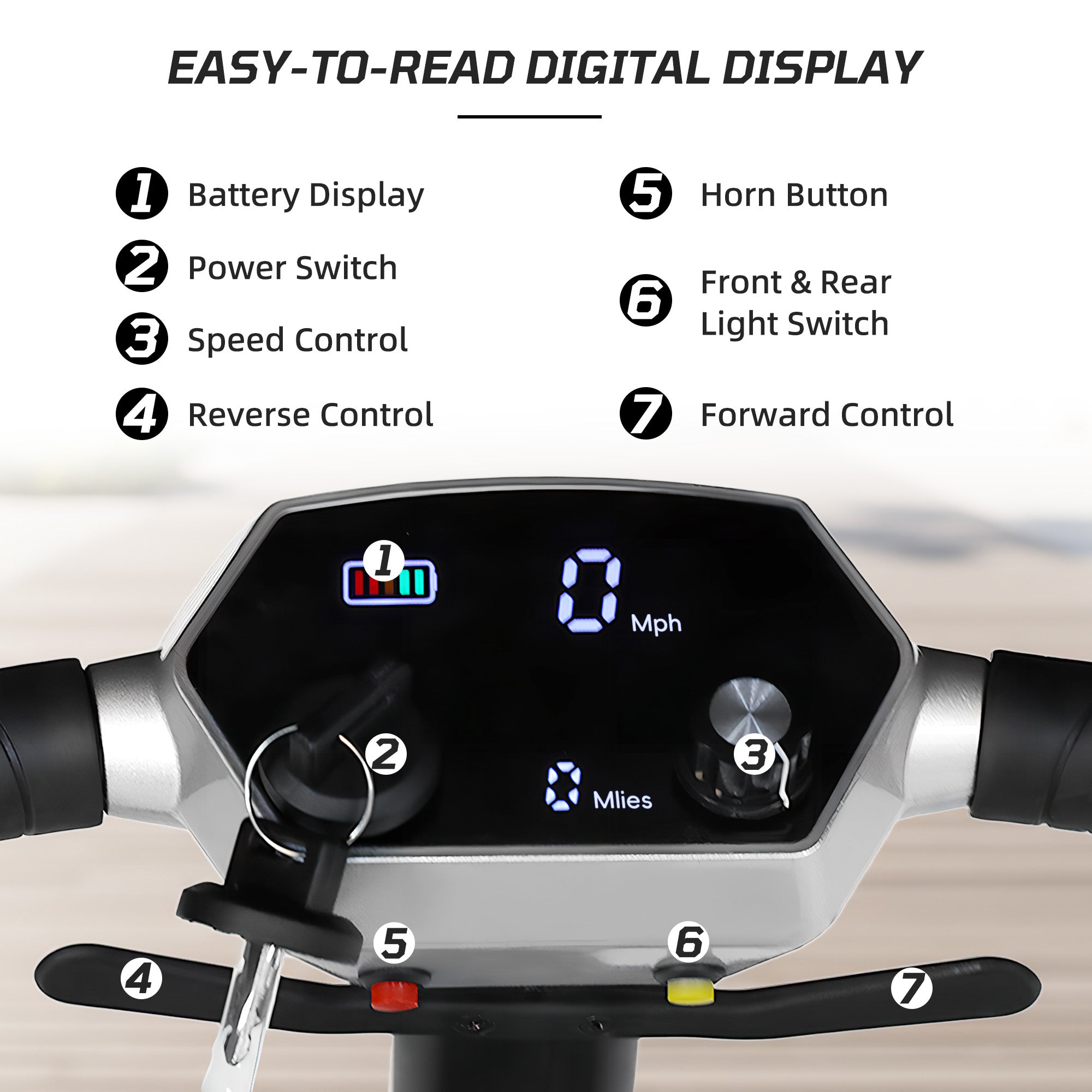 Mbxcooter M3F Ultra-Lightweight Foldable Scooter | 33" Turning Radius